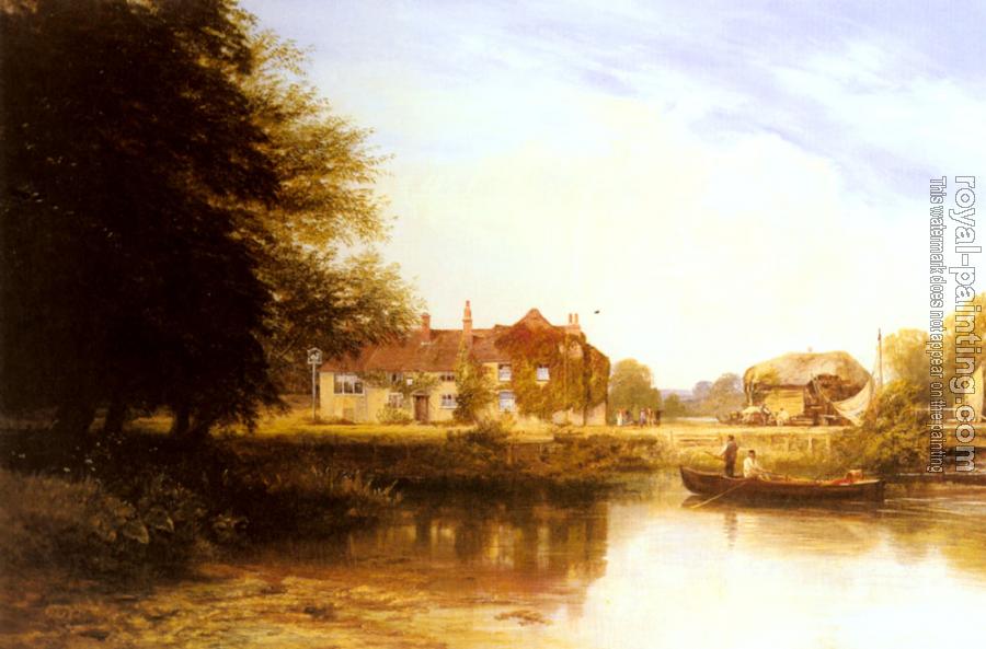George Vicat Cole : The Swan at Pangbourne
